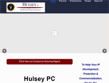 Tablet Screenshot of hulseyiplaw.com